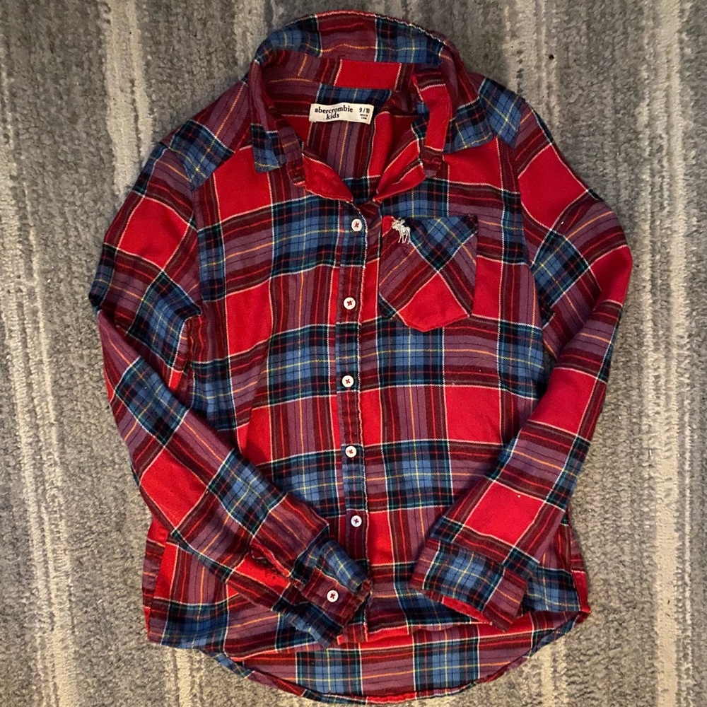 Girls Abacrombie kids flannel
